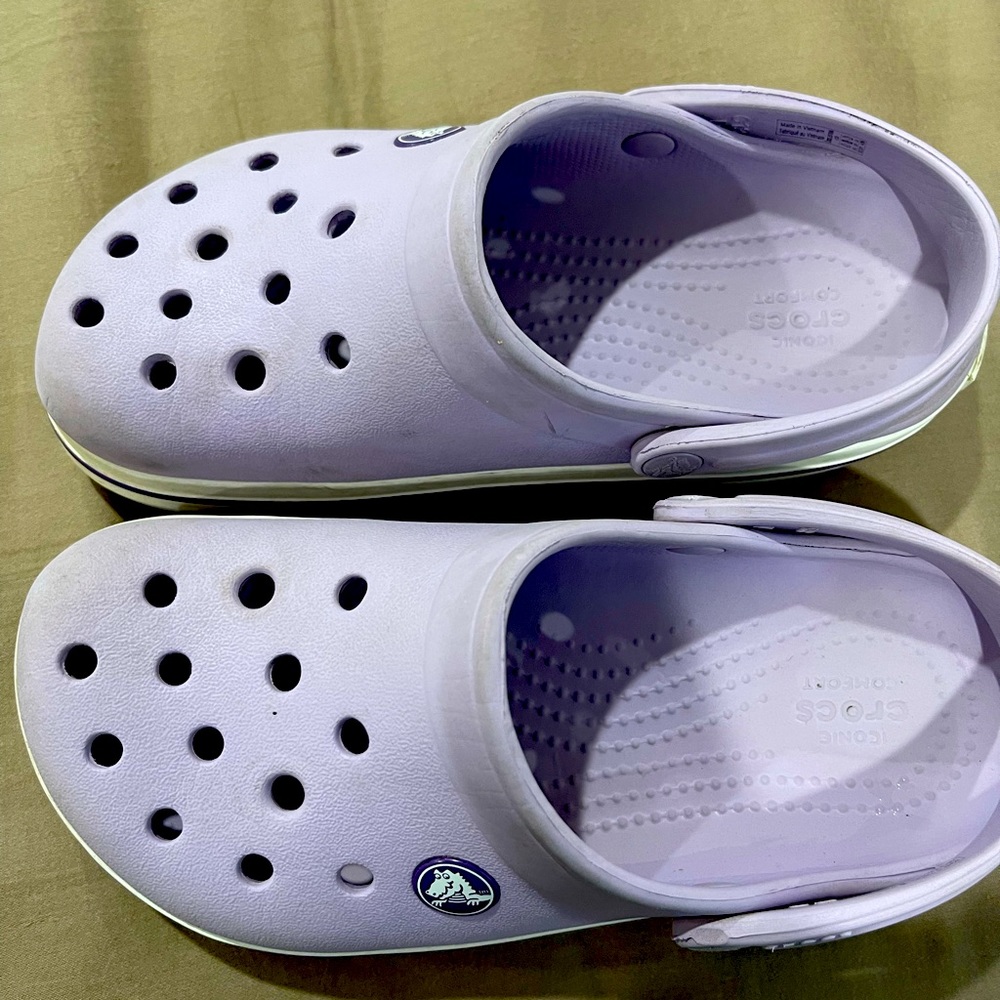 Purple size 13 girls crocs